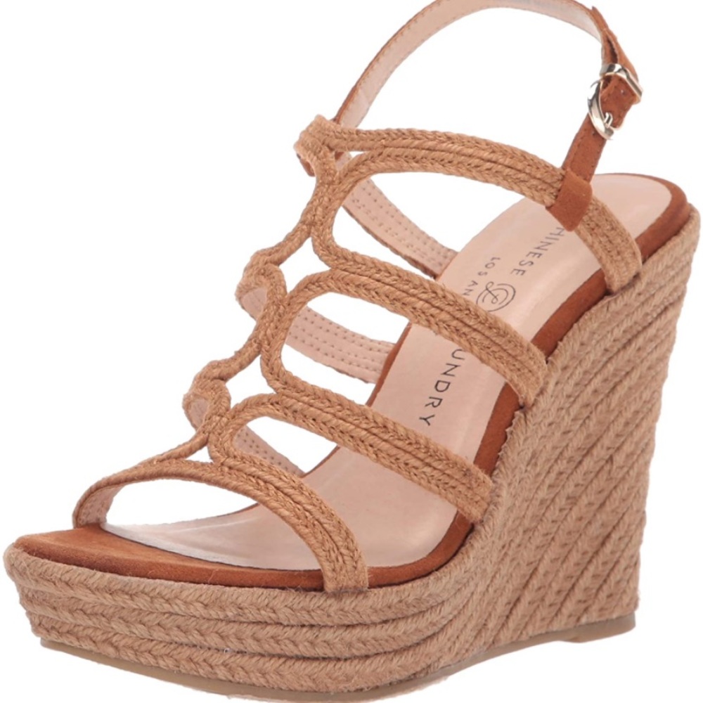 NWT CHINESE LAUNDRY Milla Espadrille Wedge Sandal